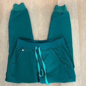 Figs hunter green zamora joggers